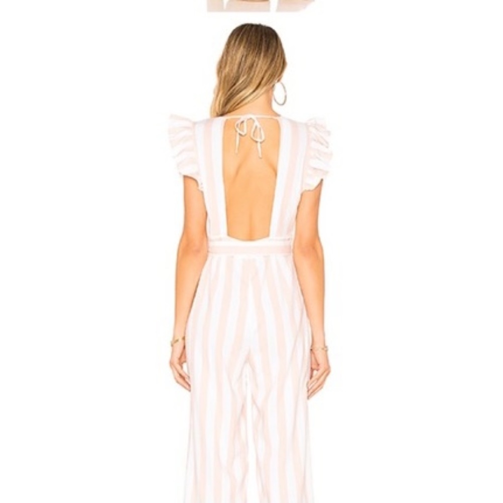 Wisteria Jumpsuit In Pearl Stripe Gem